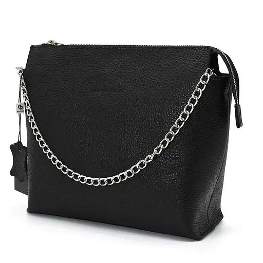 Кожаная женская сумка кросс-боди Grande Pelle 23х25.5х9 см sum0026348 - фото 4