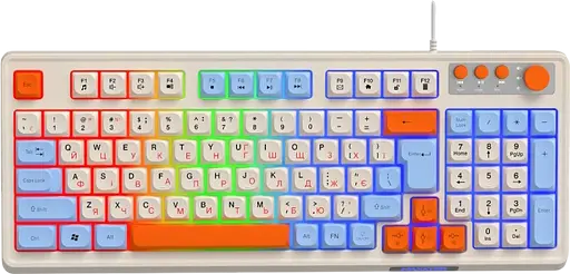 Клавиатура Maxxter KBG-3C01-UA White