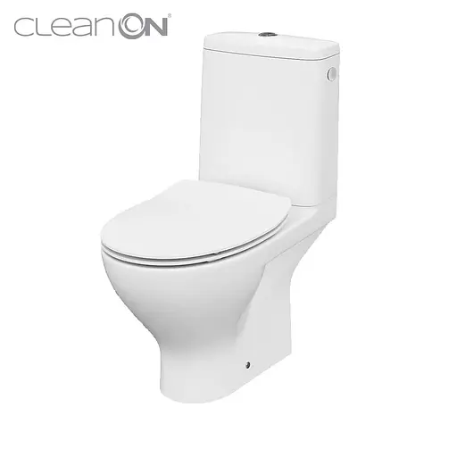 Унитаз-компакт Cersanit Moduo 670 SBTW CleanOn 43 010 3/5 с сиденьем duraplast Slim Soft Close K116-029 - фото 1