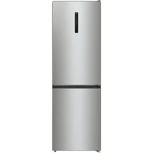 Холодильник Gorenje с нижней морозильной камерой 185х60х60 см 2 двери, 203(99) л А++ Total NF внешний дисплей нерж - фото 1