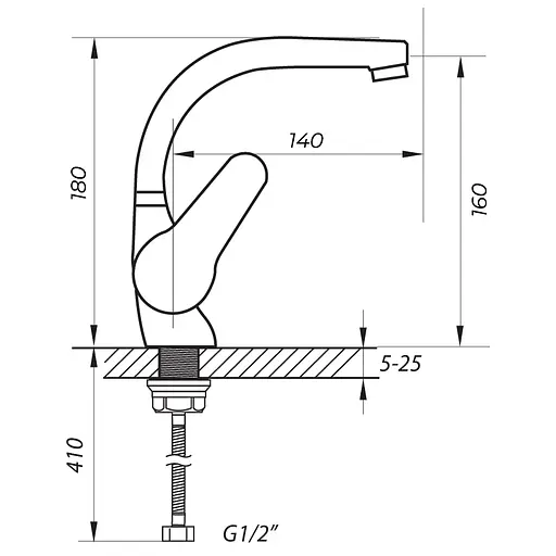 Змішувач для умивальника Zerix SOP1 146 ZX2651 Нержавіюча сталь - фото 2
