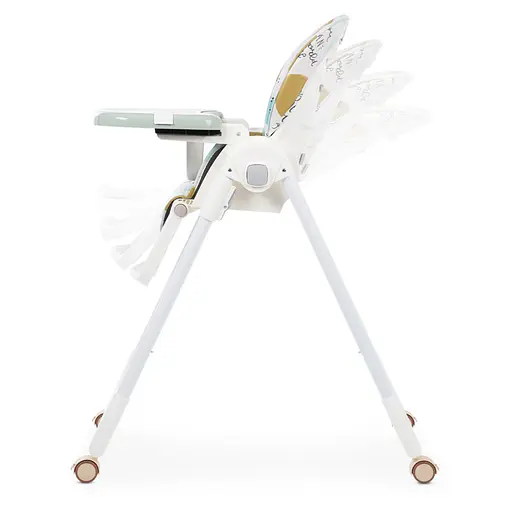 Детский стульчик для кормления M 5673-12 на колесиках - фото 4