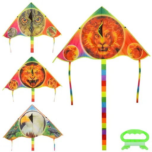 Повітряний змій, ширина 93 см, довжина 52 см, хвіст 120 см, струна 30 м, M2981 (В асортименті) - фото 2