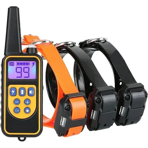Електронний нашийник Pet DTC-800 з 3-ма нашийниками для 3-х собак