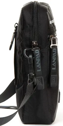 Невелика чоловіча сумка через плече чорна Lanpad sum0028757 - фото 5