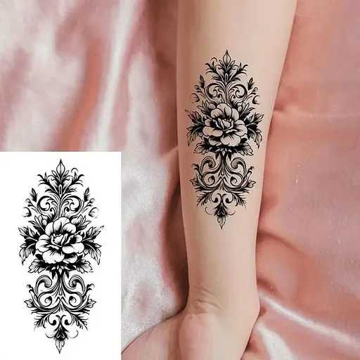 Набор детских временных тату Черные мини №5 black-tattoo-mini-set-5-T - фото 7
