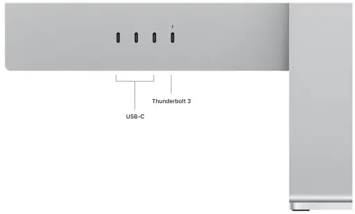 Монітор Apple Studio Display (Standard Glass) Tilt- and Height-adjustable Stand (MK0Q3) (66199) - фото 5
