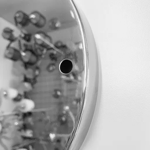 Двойное круглое потолочное основание в цвете хром 24,5х3 см | Line F | Арт. BASE 2 CH - фото 2