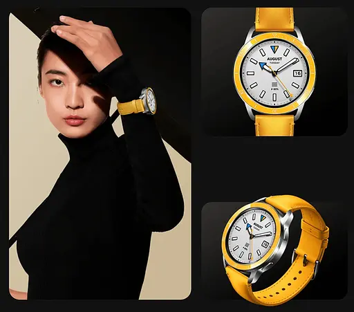 Ремінець шкіряний Tamister для годинника Xiaomi Watch 2/ 2Pro/ S4/ S3/ S2/ S1 22 мм Yellow - фото 5