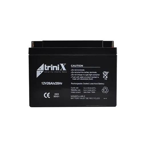 Аккумуляторная батарея 12В 26Ач Trinix 12V26Ah/20Hr AGM свинцово-кислотная (44-00039) - фото 2