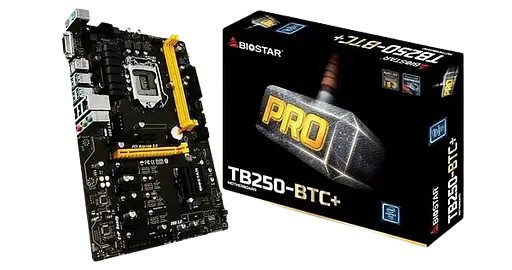 Материнська плата Biostar TB250-BTC+ V6 LGA 1151v1 (TB250-BTC+ V6) Б/В