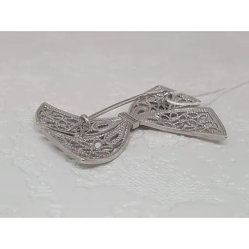 Срібна брошка Ірій Бантик. 9525 - фото 3