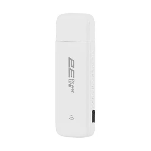 2E Мобільний маршрутизатор PowerLink (MiFi-1 2024) LTE, Wi-Fi4, 1xUSB, 1xCRC9 білий - фото 4
