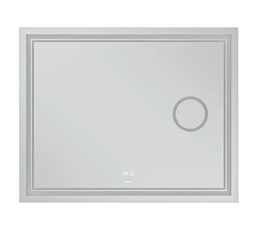 Дзеркало Mixxus Premium QUADRO MR20-100x80 (LED Touch, Anti-fog, лінза) (MP6623) - фото 3