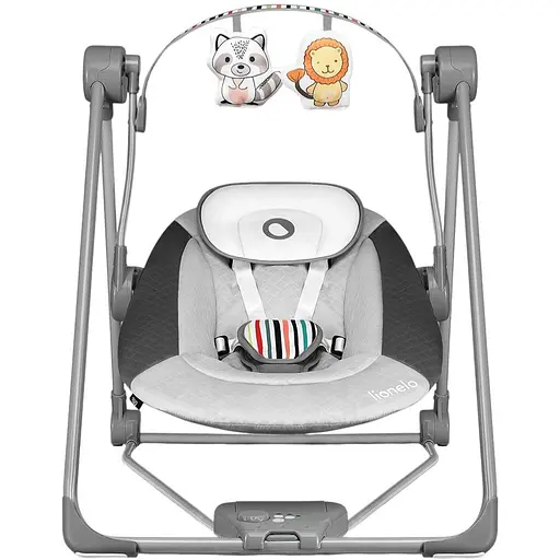 Крісло-гойдалка Lionelo Otto Cozy Grey сіре (LO-OTTO COZY GREY) - фото 2