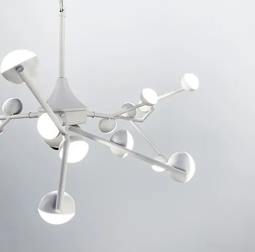 Светильник-молекула в белом цвете со встроенными светодиодами Line.F Количество ламп 18 - фото 4