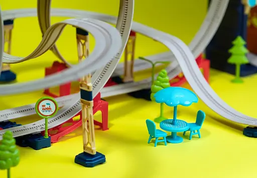 Ігровий набір Otamanko Хоробрий Паровозик трюкова залізна дорога 137 деталей - фото 3