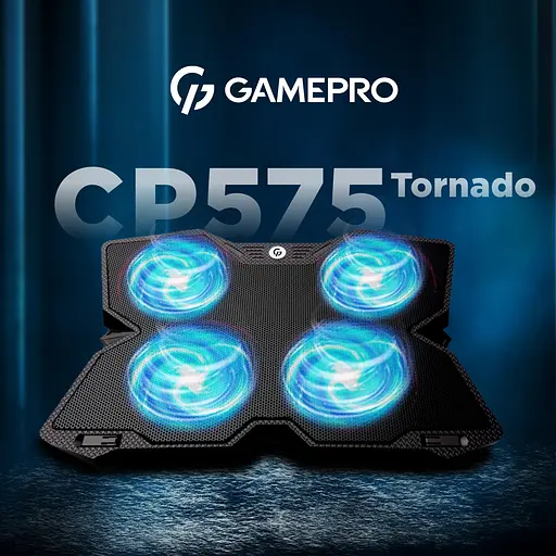 Підставка для ноутбука GamePro Tornado 17" Black (CP575) - фото 5