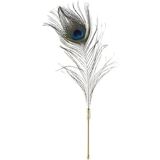 Лоскітка Lockink Sevanda Natural Peacock Flirting FeaTher Tickler, перо павича - фото 2