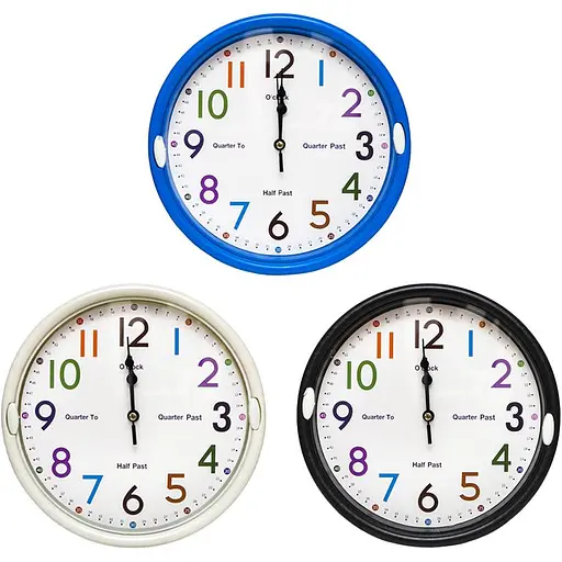Настінний годинник D22 см (B084-4) (В асортименті) - фото 2