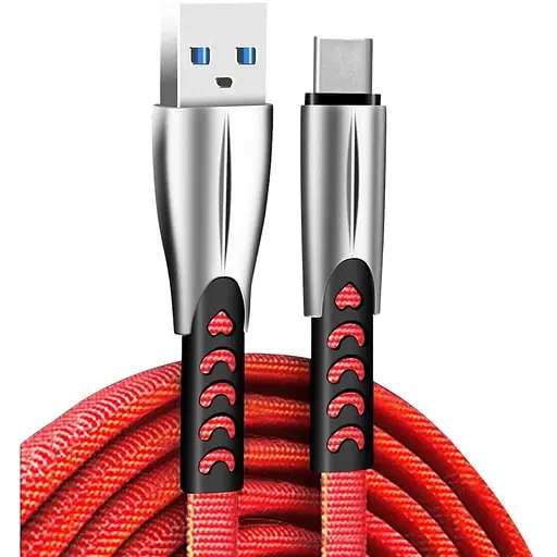 Кабель ColorWay USB-USB Type-C 2.4А 1 м Red