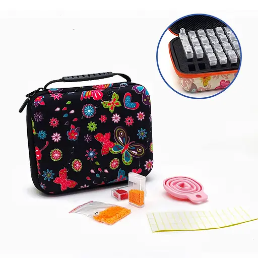 Аксесуари Кейс для зберігання камінців 40 комірок Чорний A-Toys - фото 1