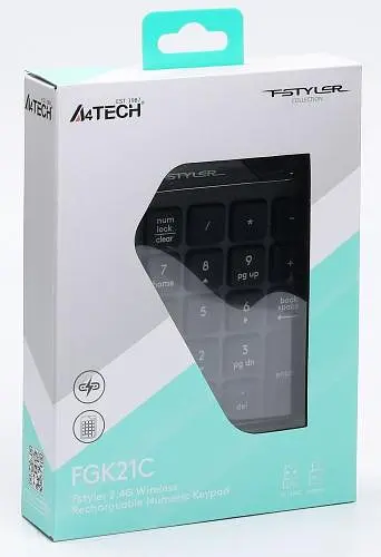 Клавіатура бездротова A4Tech FGK21C Fstyler Black/Grey - фото 3