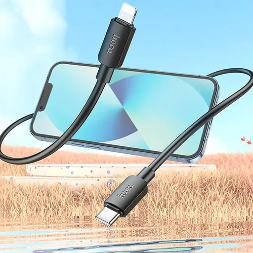 Дата кабель Hoco X96 Hyper Type-C to Lightning 20W (1m) Black - фото 5