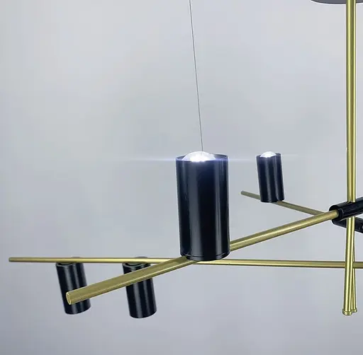 Минималистичный светильник в удлиненном корпусе на 9 плафонов Ст. Y 8857B-9 | Line F - фото 3