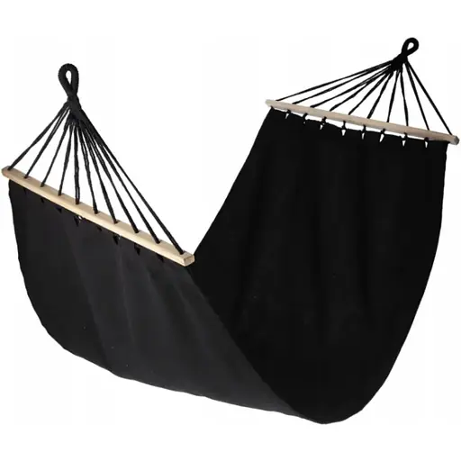 Гамак Jumi Garden тканевый с планкой черный