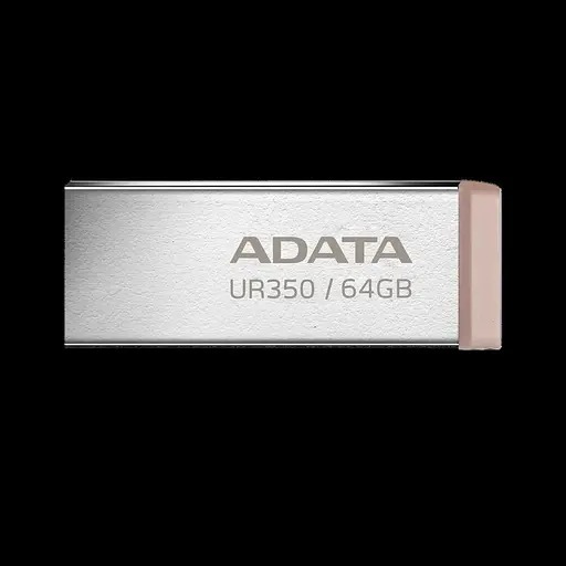 Флеш-накопитель ADATA USB 3.2 UR 350 64Gb Серебристый/Beige - фото 1