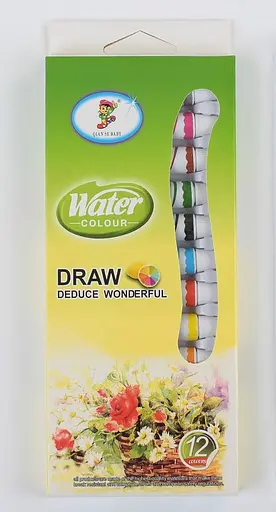 Акварельные краски художественные С 37142-1 12 цветов, 9 мл в тубе, в коробке (6900067371423) - фото 1