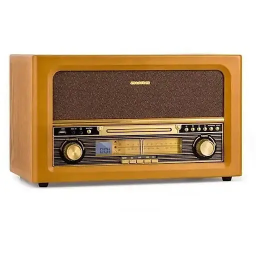 Стереосистема ретро Auna Belle Epoque Retro Stereo (10040054) Коричневий