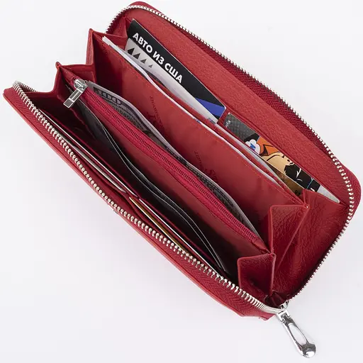 Кожаный женский кошелек (ST45-2) ST Leather 20х10х2.5 см acs0015551 - фото 3