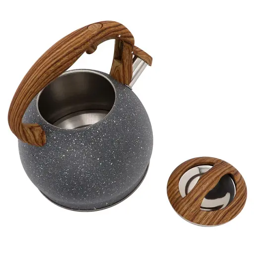 Чайник Zauberg зі свистком нержавіюча сталь сірий 3 л (ZB 16/3) - фото 2