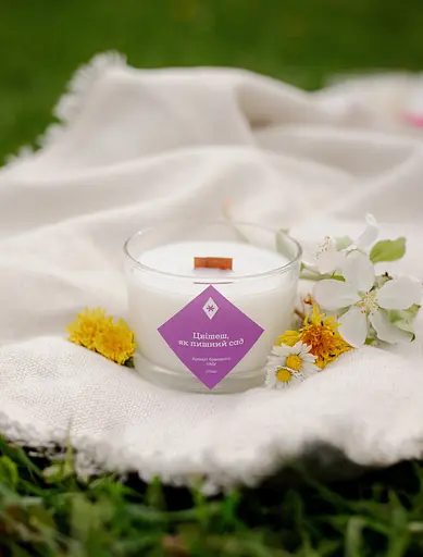 Цвітеш, як пишний сад 200 мл 20 год Широкі Соєвий віск  - фото 2