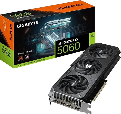 Відеокарта GeForce RTX 5060 8GB Gigabyte Gaming OC (GV-N5060GAMING OC-8GD)