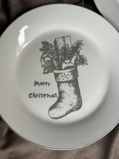 Тарелка Lefard 858-0038 Новогодняя керамика 21 см Белый - фото 2