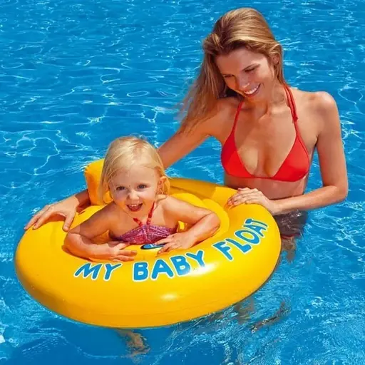 Дитячий пліт для плавання зі спинкою 59574, 1-2 роки, до 15 кг - фото 5