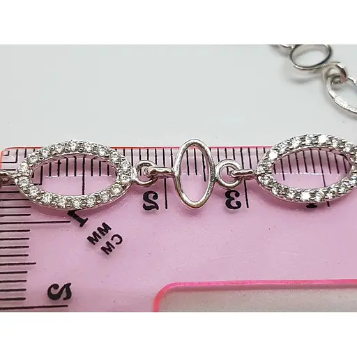 Серебряный браслет Qvaliz с фианитами. 905-00325 17 18 - фото 2