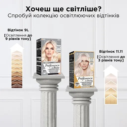 Уцінка. Стійка фарба для волосся L'Oreal Paris Preference 7.1 Iceland Ash Blonde 174 мл - фото 5