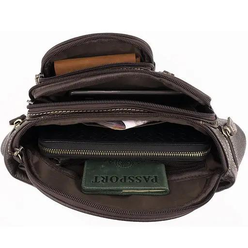 Чоловіча шкіряна сумка Vintage 29х12,5х8 см sum0012709 - фото 4