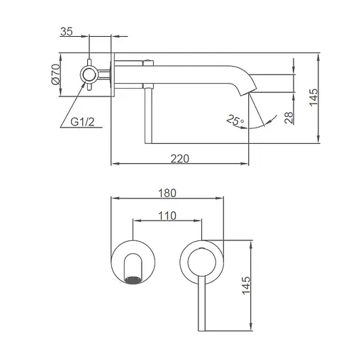 Смеситель для умывальника Gappo G1206-6 - фото 5