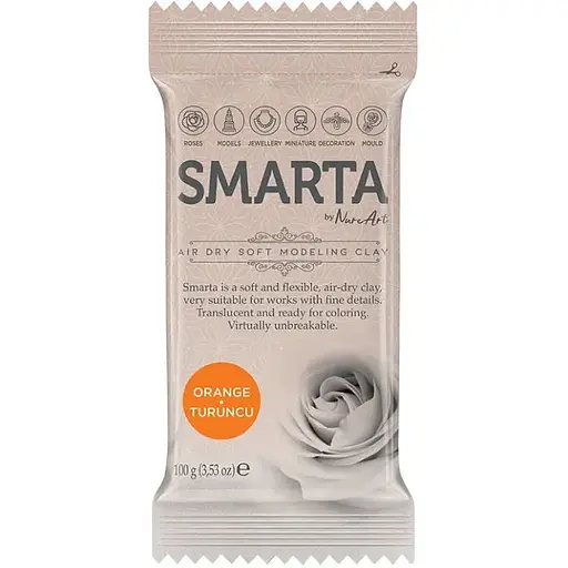Пластика самозастигаюча Smarta Оранжева 100 г - фото 1
