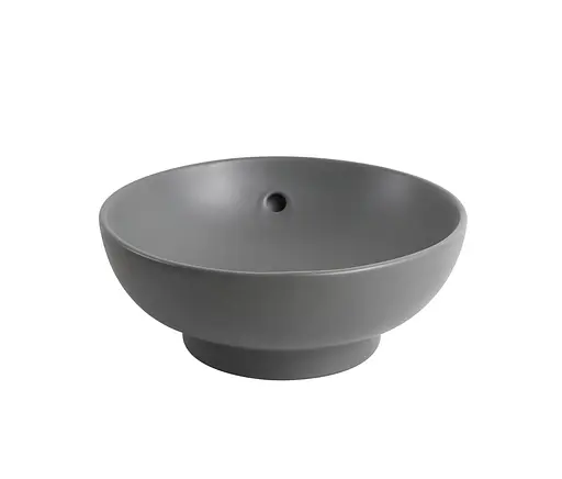Умивальник накладний Mixxus Premium Topper-0201 410x410x165 мм з переливом MP6649, Графит - фото 10