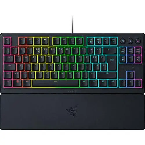 Клавиатура Razer Ornata V3 TKL Mecha-Membrane Switches USB Black (RZ03-04880100-R3M1) - фото 1