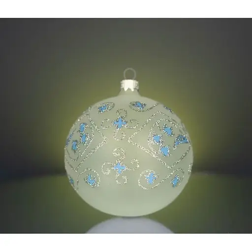 Набір ялинкових прикрас Різдвяні історії Код нації: Полтавщина 3 кулі скло (4820001112863) - фото 4