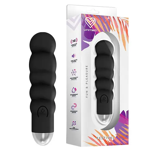 Вібратор Festival Ewon 13 см (чорний) - фото 5