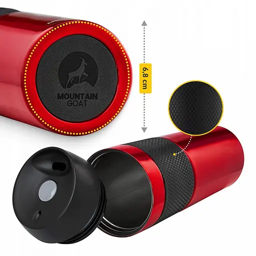 Термокружка Mountain Goat Travel 0.4 л Red (P-5907739315717) - фото 6