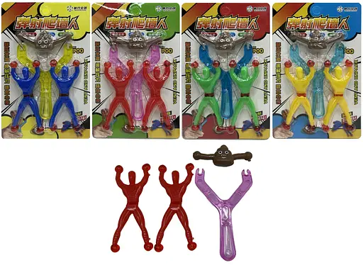 Іграшка-прилипала Людина-павук, 2 шт. + рогатка, у блістері (В асортименті) - фото 2